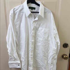 Men's Classic White Button-Down Shirt